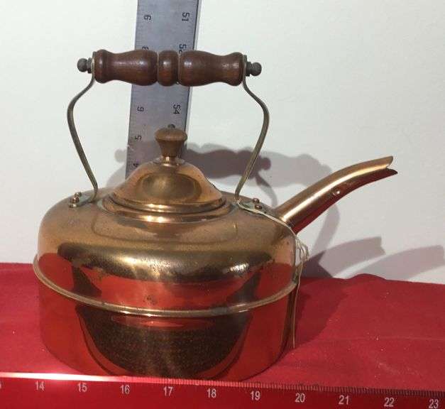 Copper Teapot Made in England Sherwood Auctions