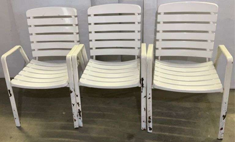 Yaheetech Set Of 2 Patio Dining Chairs, Outdoor Stackable Patio Chairs With Backrest/Armrests, All Weather Chairs For Garden/Lawn /Porch/Backyard Pool, Gray