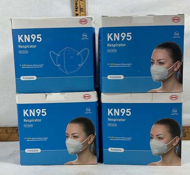 4 Boxes Of KN95 Masks Sherwood Auctions