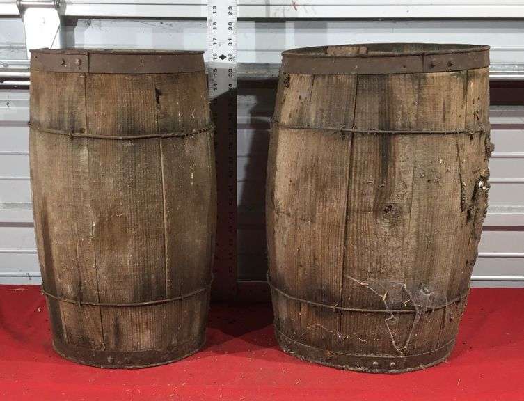 Antique Wooden Barrels - Sherwood Auctions