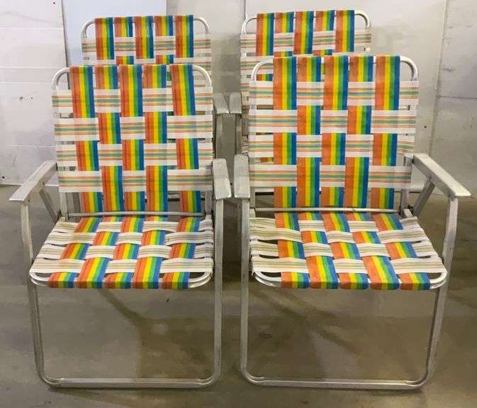 4 Aluminum bed Chairs Sherwood Auctions