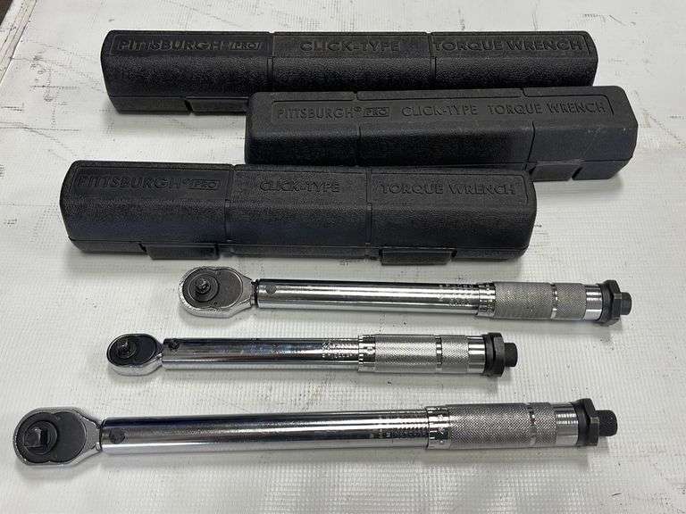 Pittsburgh Pro Click Type Torque Wrenches 2 1/4” & 1 3/8” Sherwood