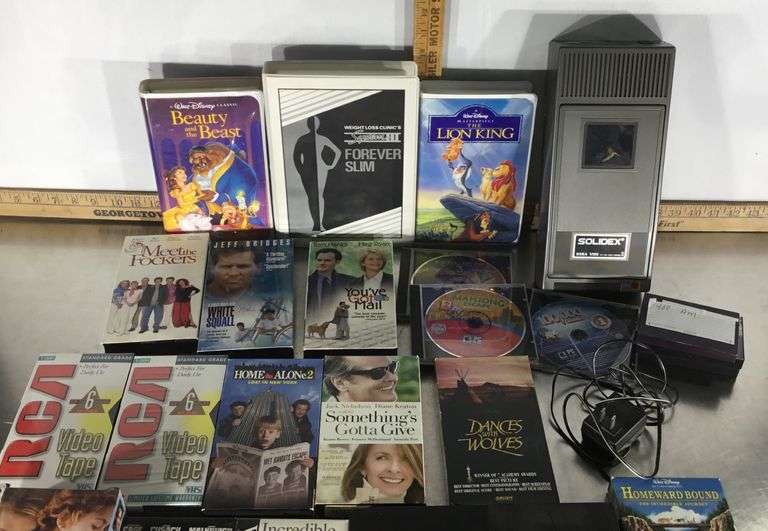 VHS Tapes and Player Sherwood Auctions