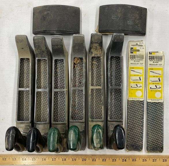 Stanley Surform Planes, Replacment Blades + Sanding Blocks Sherwood