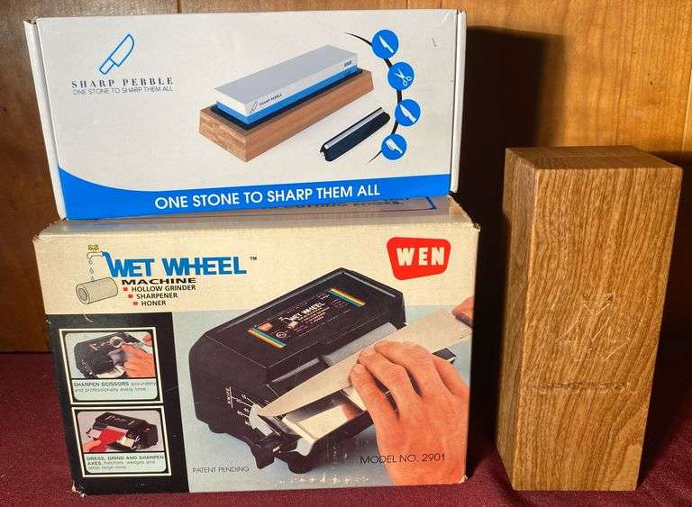 WEN Wet Wheel Sharpener, Sharp People Sharpening Stone + Shotool