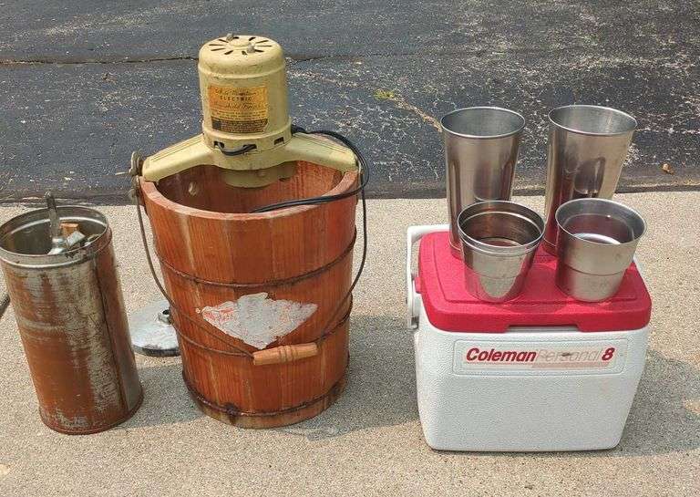 White Mountain Electric Ice Cream Maker & Stainless Steel Ice Cream