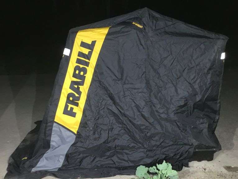 Frabill Flip Over Ice Shanty and 2 Chairs Sherwood Auctions