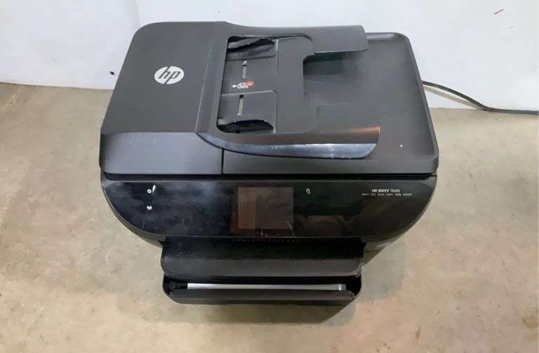 HP Printer Envy 7640 (has power when plugged in) Sherwood Auctions