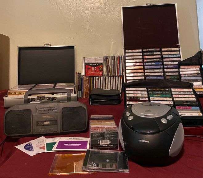 Audiovox CD Player, Radio Shack Cassette/Radio Player, Cassette Tapes