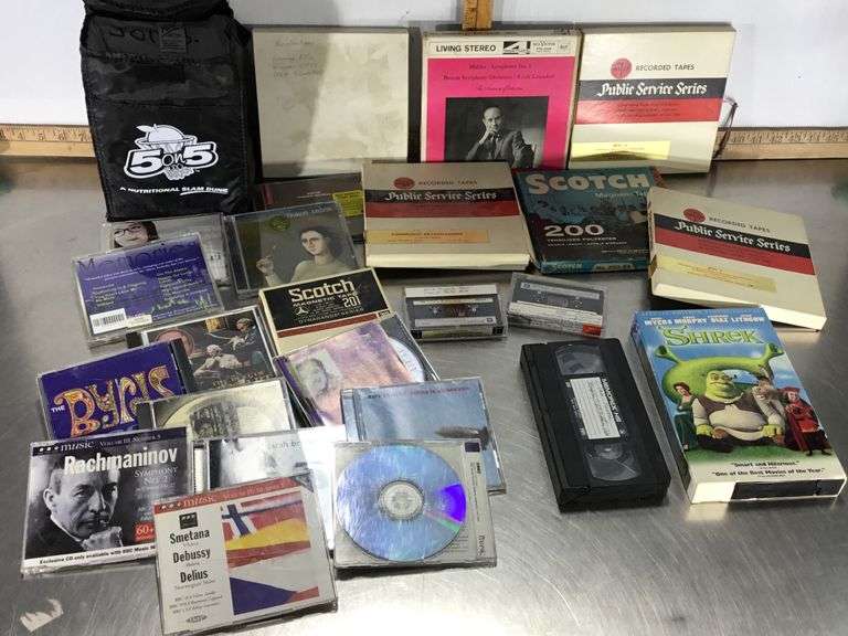 CDs, Stereo Tapes, VHS Tapes, and Cassettes Sherwood Auctions