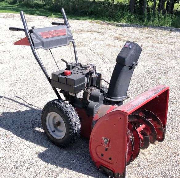 MTD 8/26 Electric Snow Blower runs Sherwood Auctions