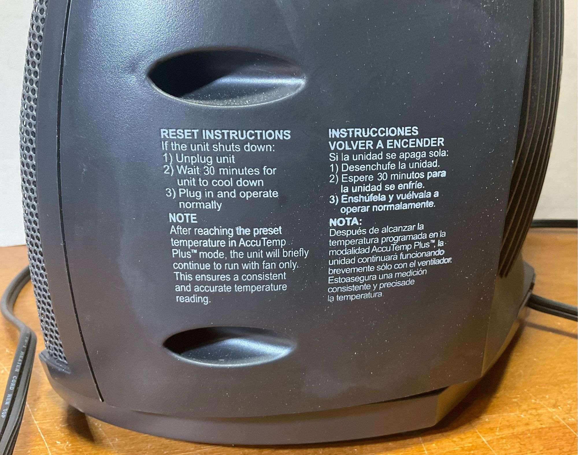 WestPointe Twin Ceramic Space Heater Accutemp Plus Digital Thermostat  (Tested Works) - Sherwood Auctions