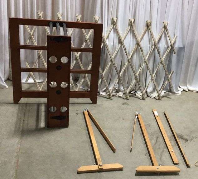 Lattice Rack, Quilt Stretcher and rack Sherwood Auctions