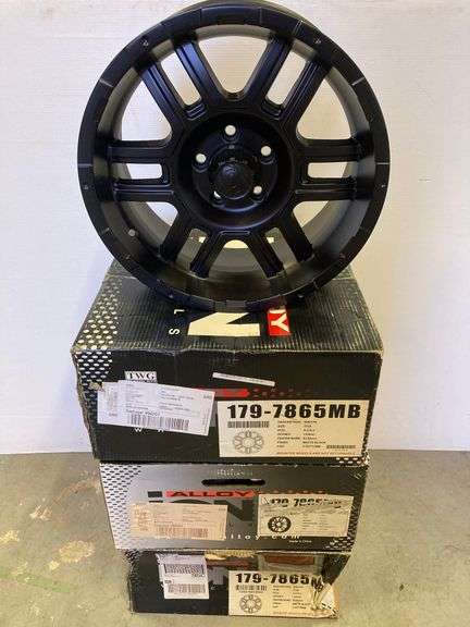 ION Matte Black Wheels (4)-Unused