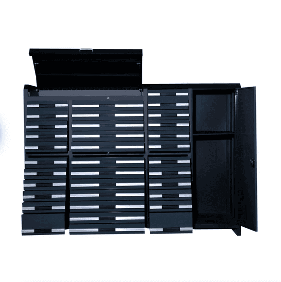 TMG Industrial 85" 35 Drawer Tool Storage Chest-Unused
