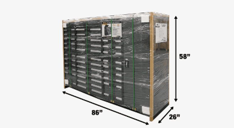TMG Industrial 85" 35 Drawer Tool Storage Chest-Unused