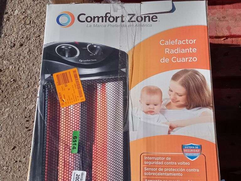 Comfort Zone Quartz Radiant Heater (Model : CZQTV007BK) - Sierra Auction  Management Inc