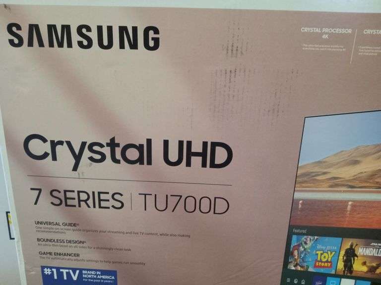 Samsung Crystal UHD 7 Series TU700D 55in TV - Sierra Auction Management Inc
