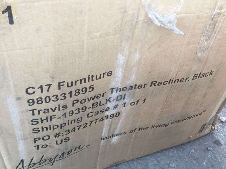 Abbyson Travis Power Theater Recliner Sierra Auction Management Inc