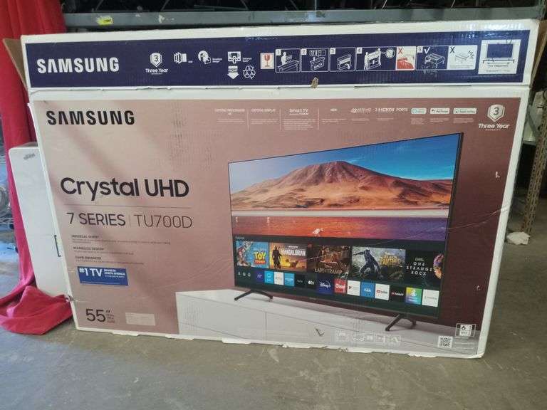 Samsung Crystal UHD 7 Series TU700D 55in TV Sierra Auction Management Inc