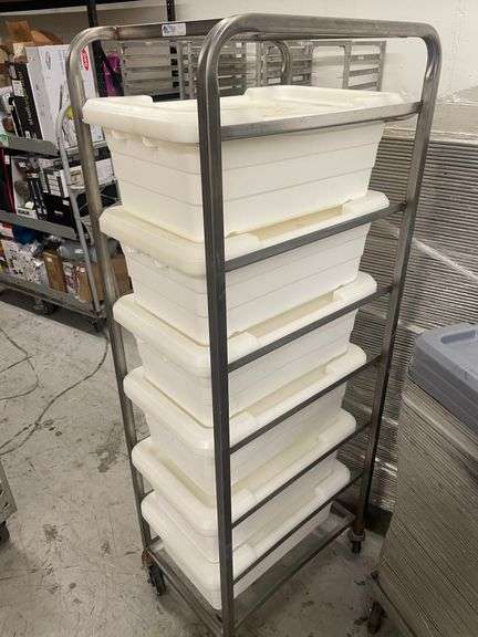 Lug Rack w/ 6 Lugs and Lids. Kel Max Rack 16