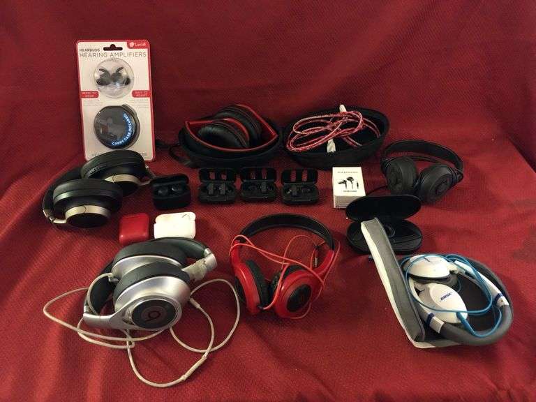 Assorted Earbuds And Headphones (Some Damage and Missing Pieces) Sierra Auction Management Inc