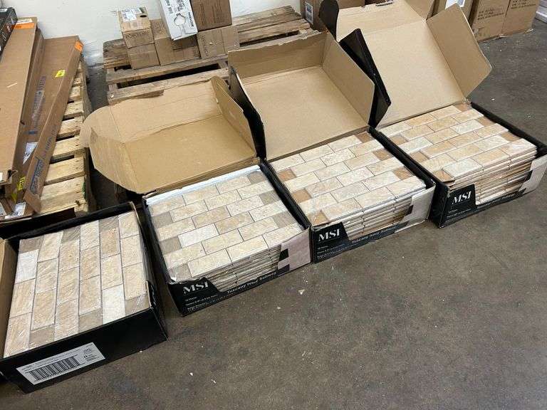 4 Boxes Of Tile Sierra Auction Management Inc