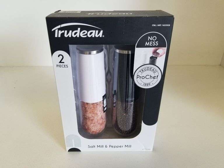 2pc Trudeau Salt and Pepper Mill Sierra Auction Management Inc