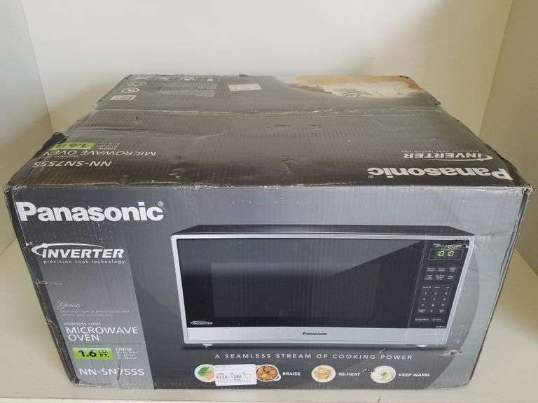 Panasonic Inverter Stainless Steel Microwave 1.6 Cu.Ft., NNSN755S