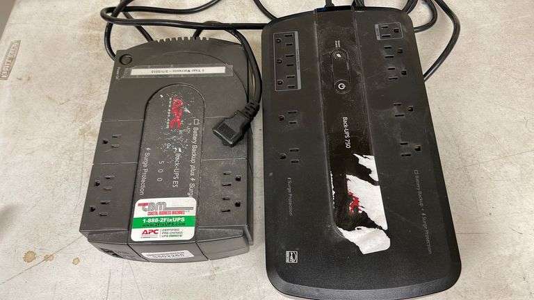 (2 Qty) APC Battery Backup/Surge Protection - Sierra Auction Management Inc