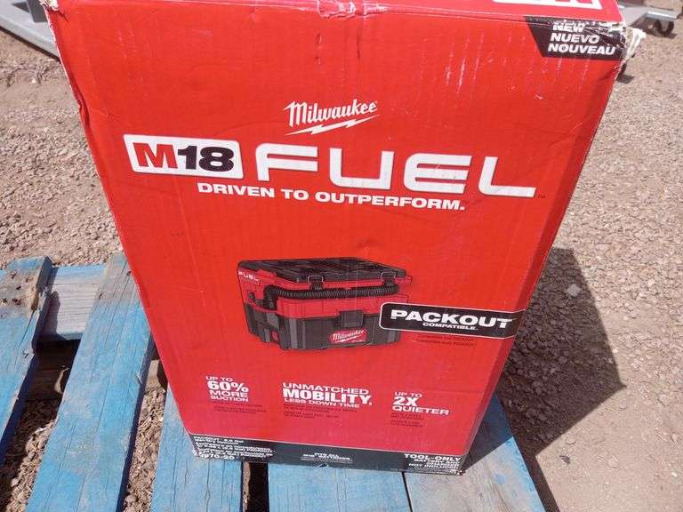 Milwaukee Packout 2.5 Gal Wet/Dry Vac TOOL ONLY Sierra Auction