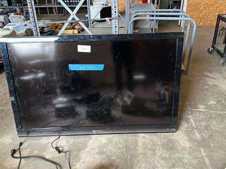 (1 Qty) Sharp Liquid Crystal TV Model LCGOE88UN, (2 Qty) HP LaserJet