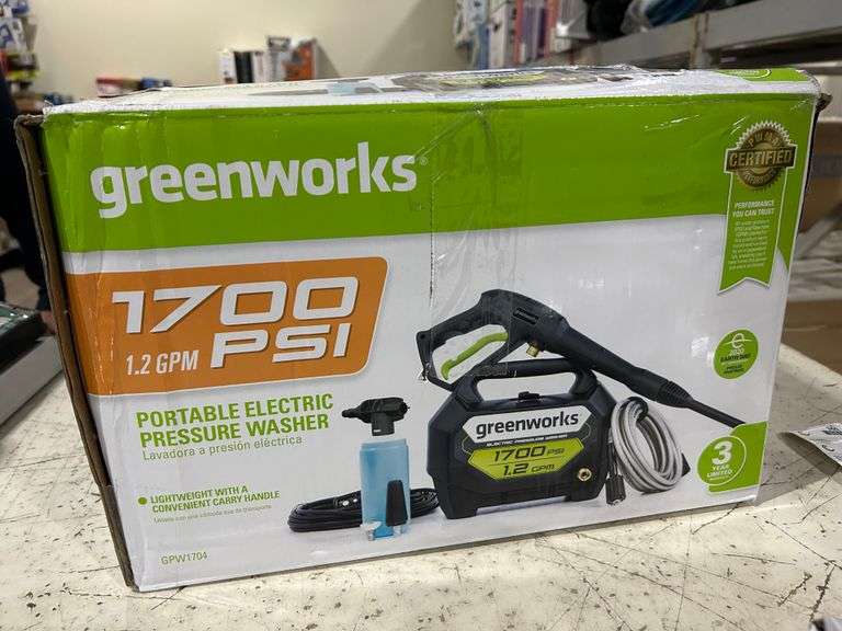 Greenworks Pressure Washer Sierra Auction Management Inc