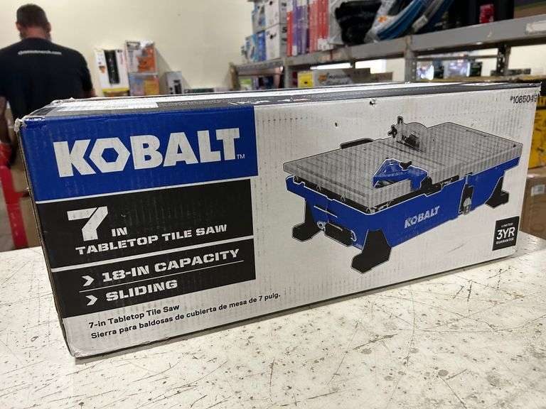 Kobalt Tile Saw Sierra Auction Management Inc