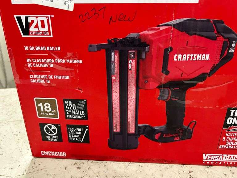 Craftsman Brad Nailer ( tool only ) Sierra Auction Management Inc