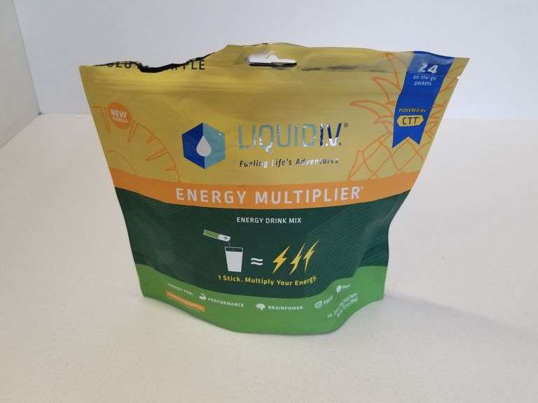 Liquid IV Energy Multiplier Drink Mix Sierra Auction Management Inc