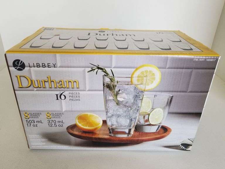 16pc Libbey Durham Glasses Sierra Auction Management Inc