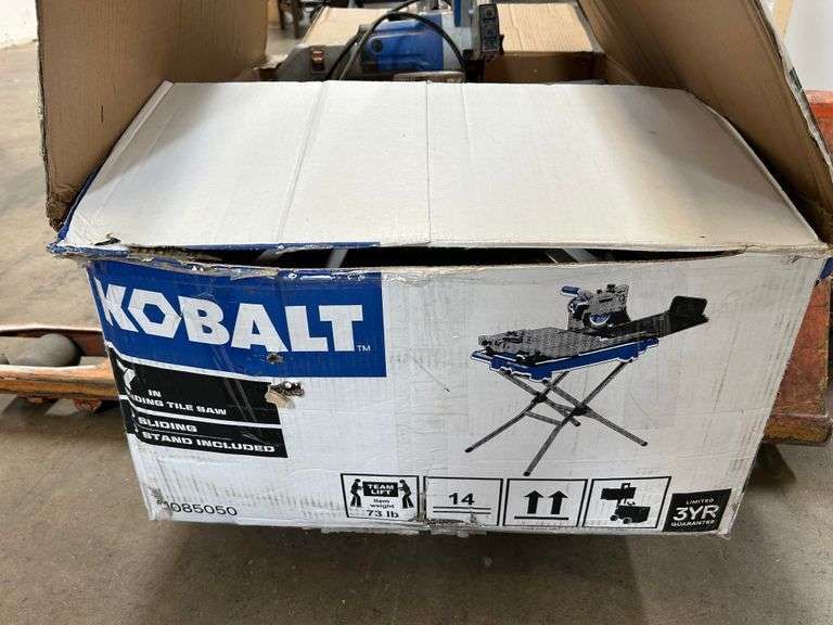 Kobalt Tile Saw ( no pan ) Sierra Auction Management Inc