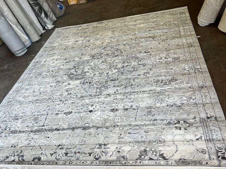BRIO DESIGNER INSPIRED 7’10”x10’ Area RugTalia Gray Cream Sierra