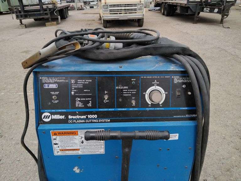 Miller Spectrum 1000 Plasma Cutter Sierra Auction Management Inc