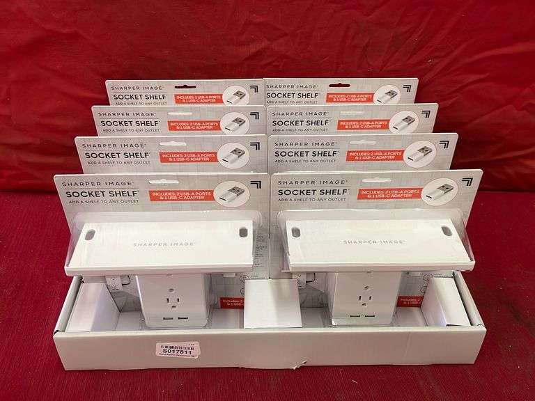 (8PCS) Socket Shelf Wall Outlet Sierra Auction Management Inc