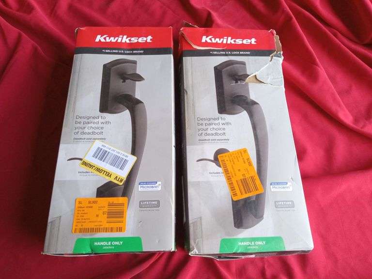 (2 Qty) Kwikset Handles Sierra Auction Management Inc