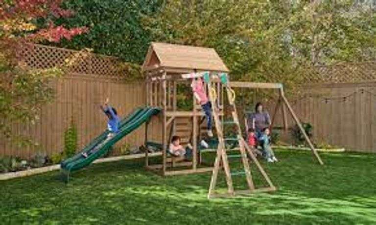 Kidkraft Spacious Skies 5 In 1 Outdoor Swing Set Playset