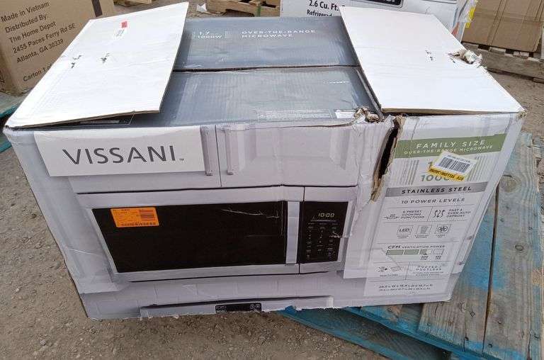 Vissani 1.7 cu ft Over the Range Microwave Sierra Auction Management Inc