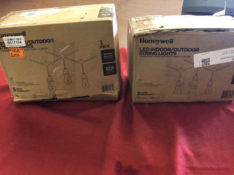 (2pcs) Honeywell LED Indoor/Outdoor String Lights Sierra Auction