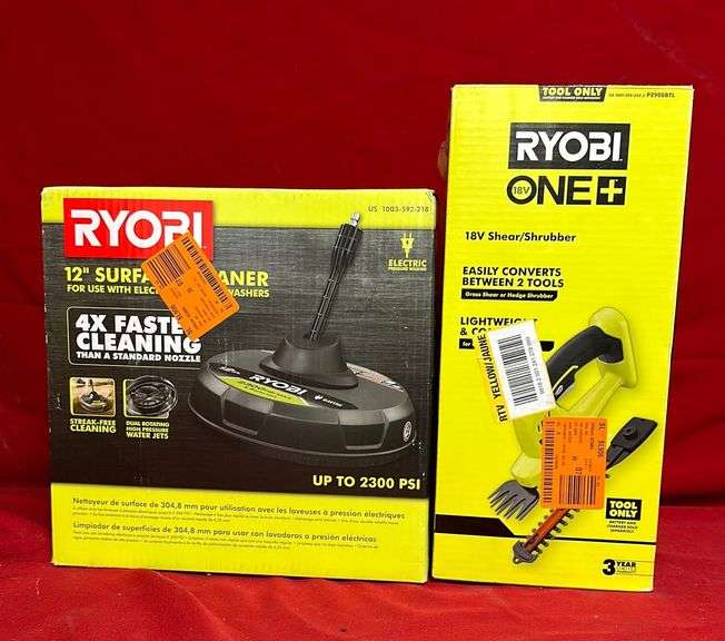 (1 Qty) Ryobi 12” Surface Cleaner For Use with Electric Pressure Washer