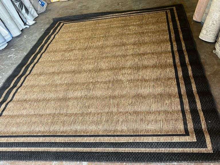 TOSCANA Indoor/Outdoor 7’10”x10’ Area RugAstrid Chestnut/Black