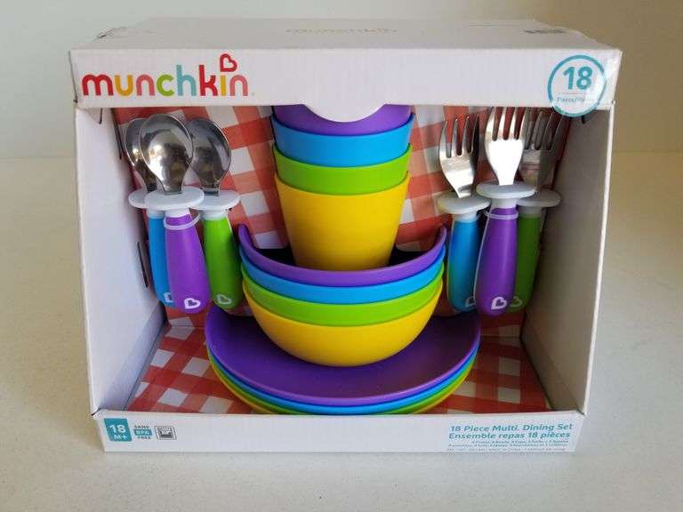 18pc Munchkin Dish Set Sierra Auction Management Inc