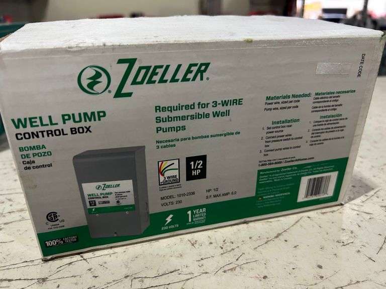 Well Pump Control Box Sierra Auction Management Inc