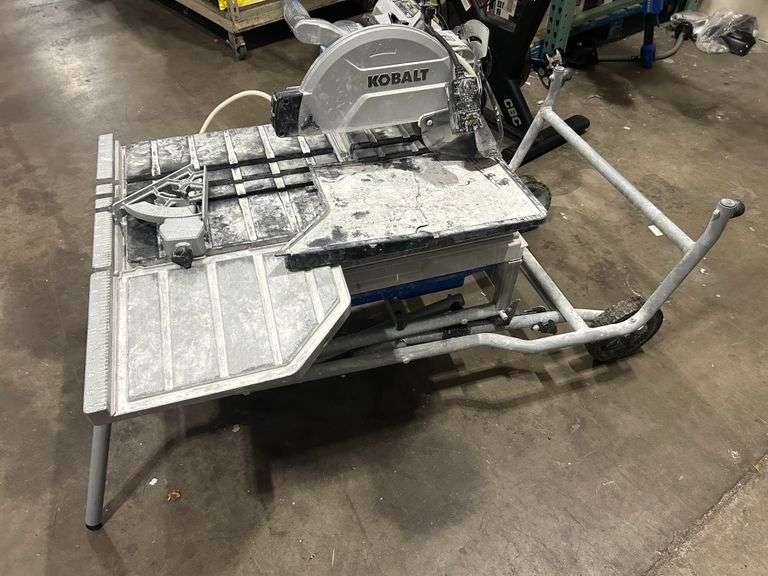Kobalt Wet Tile Saw With Stand Sierra Auction Management Inc